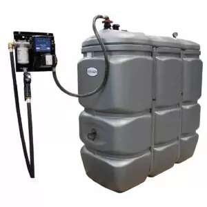 Cuve de Stockage FUEL PEHD 1500L + Station 230V 50L/M
