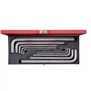 Coffret de clés mâles 6 pans extra longues – 10 pièces