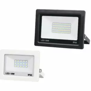 Projecteur LED extra plat Blanc/Noir