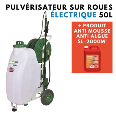Pulvérisateur sur roues électrique 50L (+ 1 Bidon d'anti mousse) – Image 2