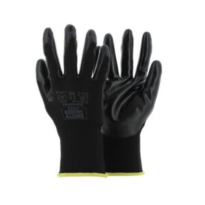 Gants de sécurité polyester avec revêtement nitrile